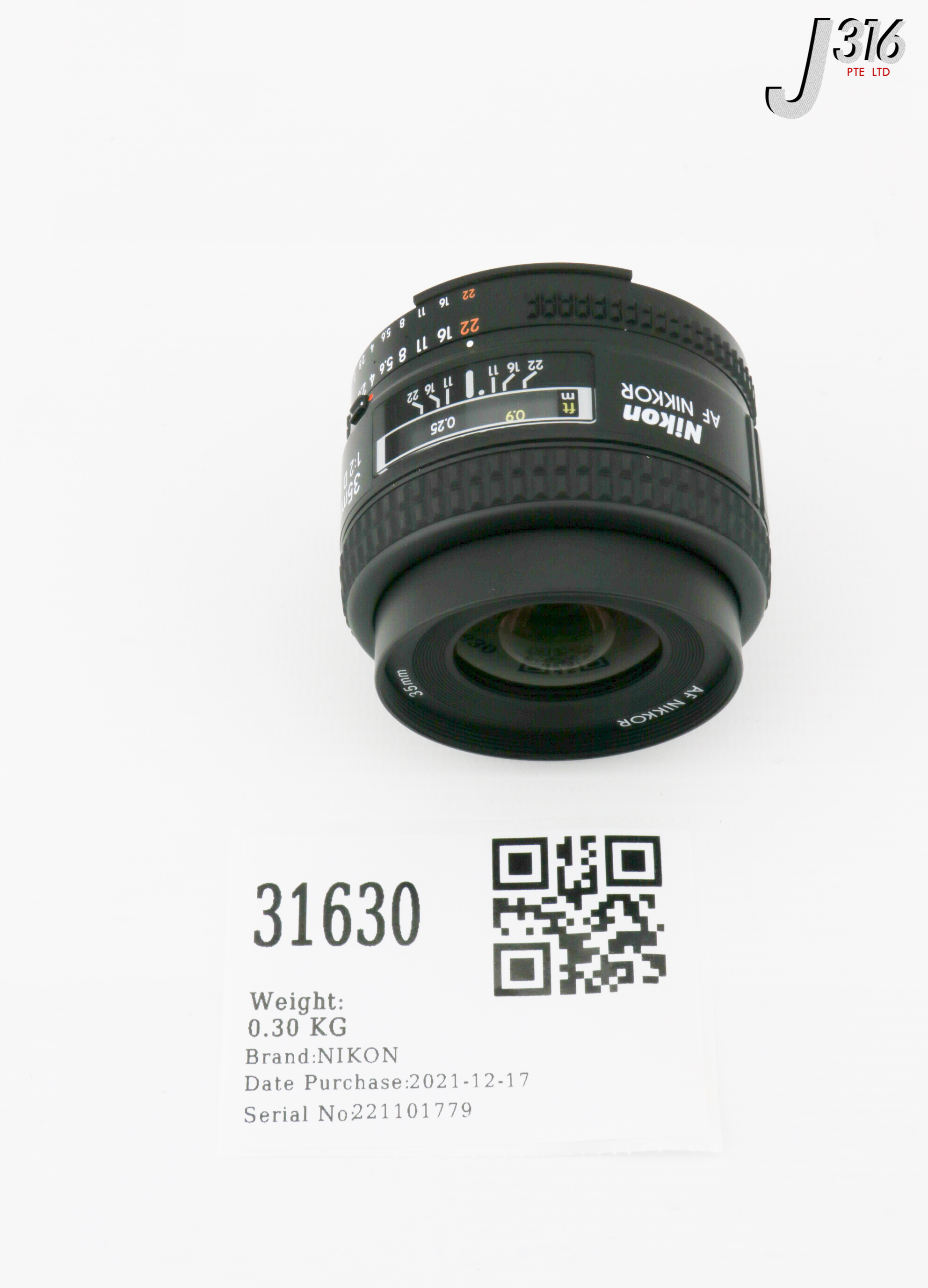 Nikon AF NIKKOR 35mm 1:2 D カメラ レンズ ニコン 中古 Y9180944
